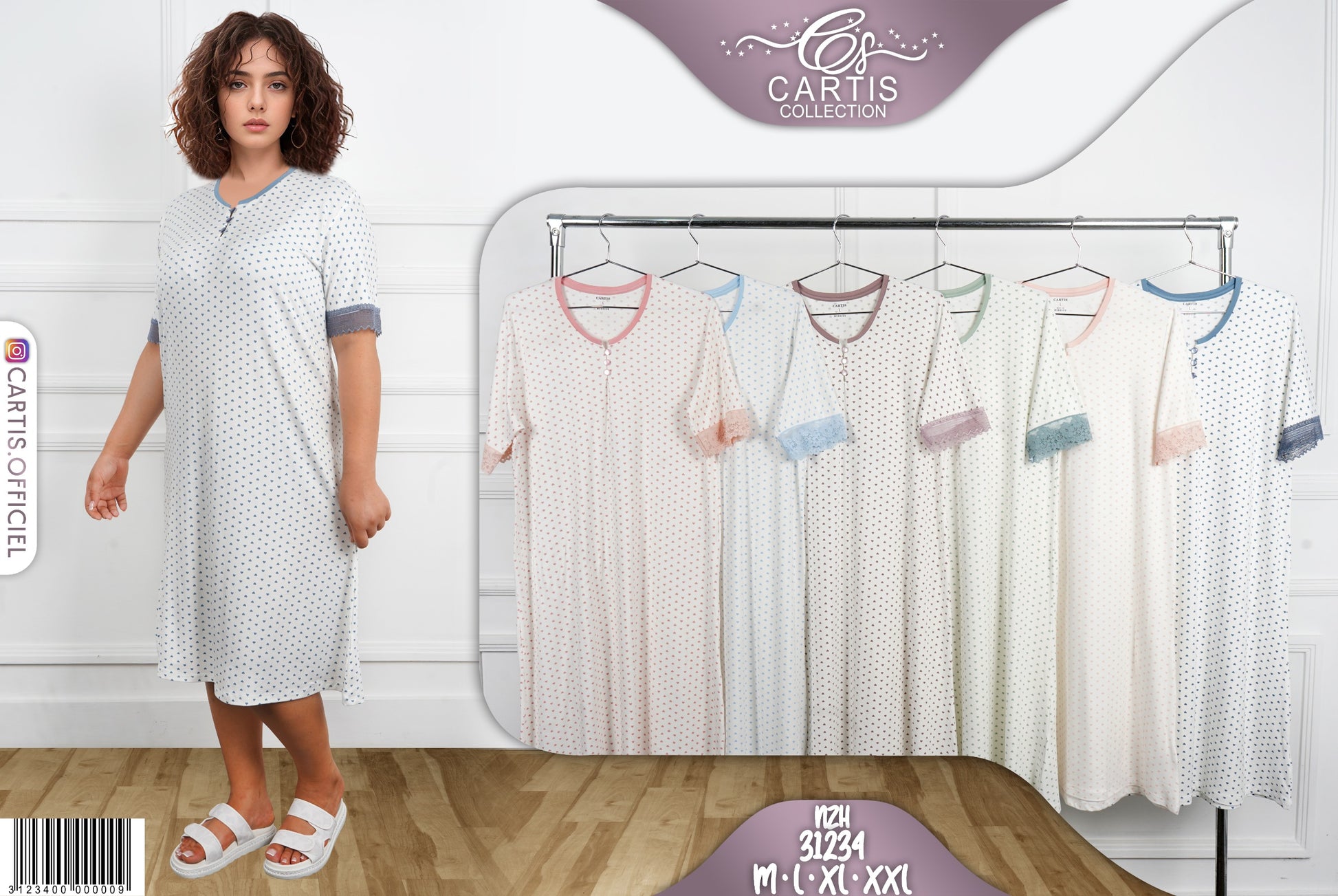 Pyjama Robe à pois