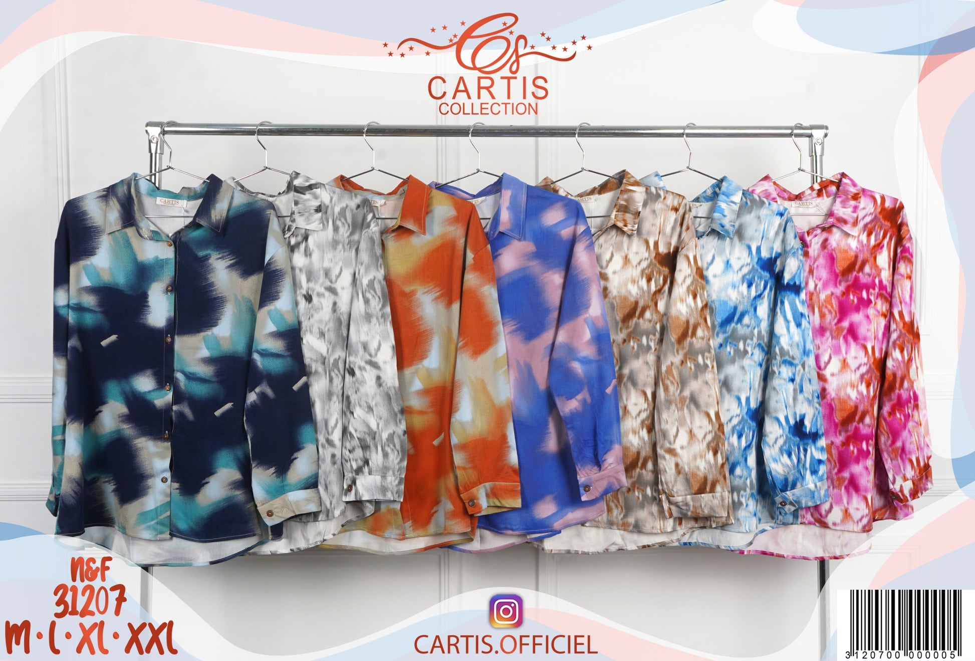 🌈 Chemise Femme Imprimé Abstrait