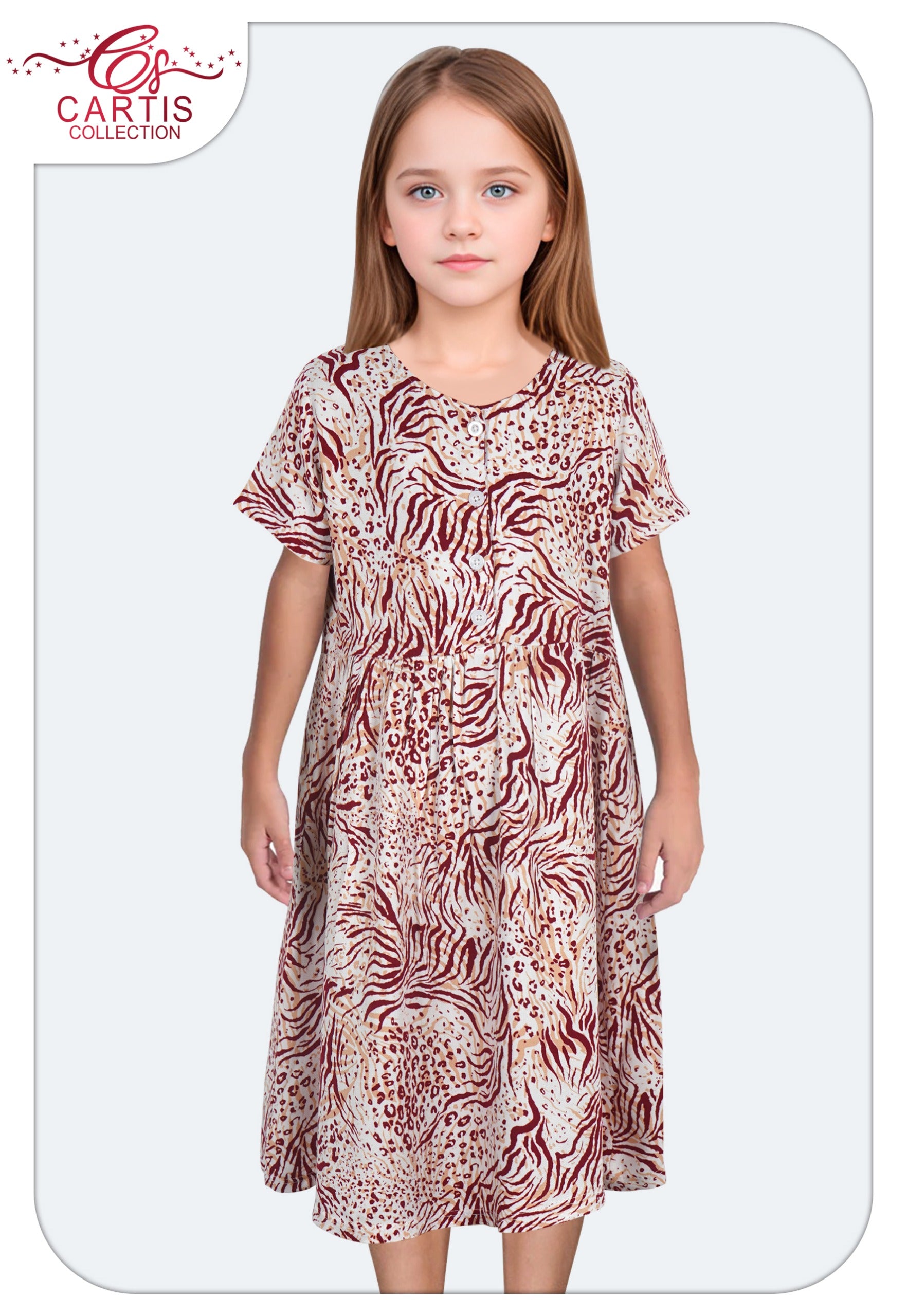 Robe Fille "Jungle Chic"
