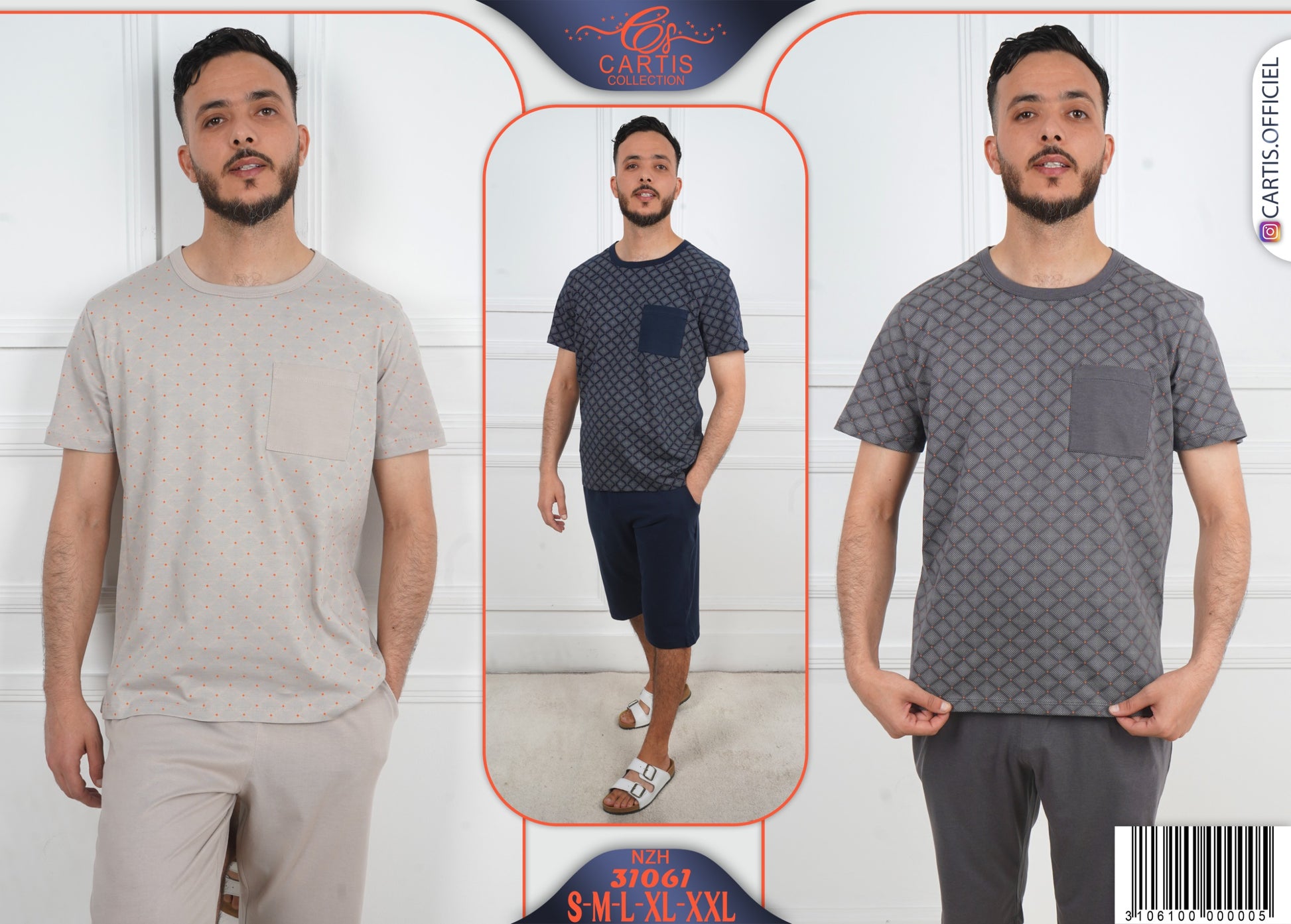 Ensemble Homme T-shirt et Short ˋ31061’