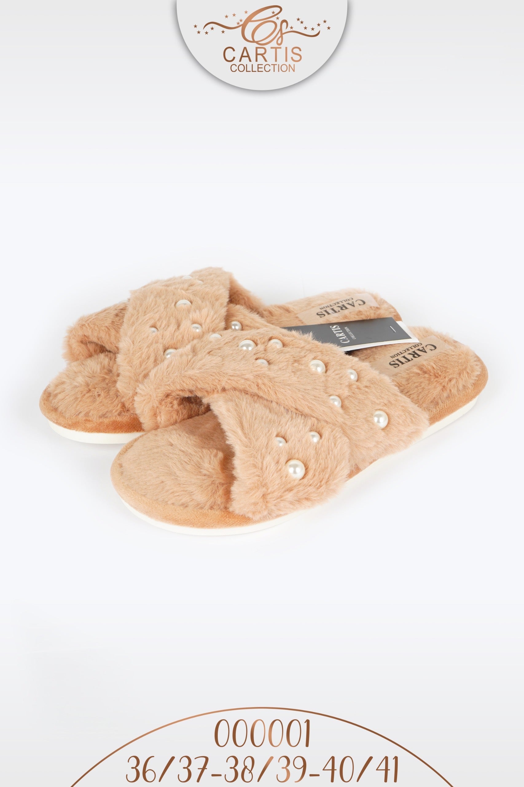 Design croisé avec détails perles nacrées