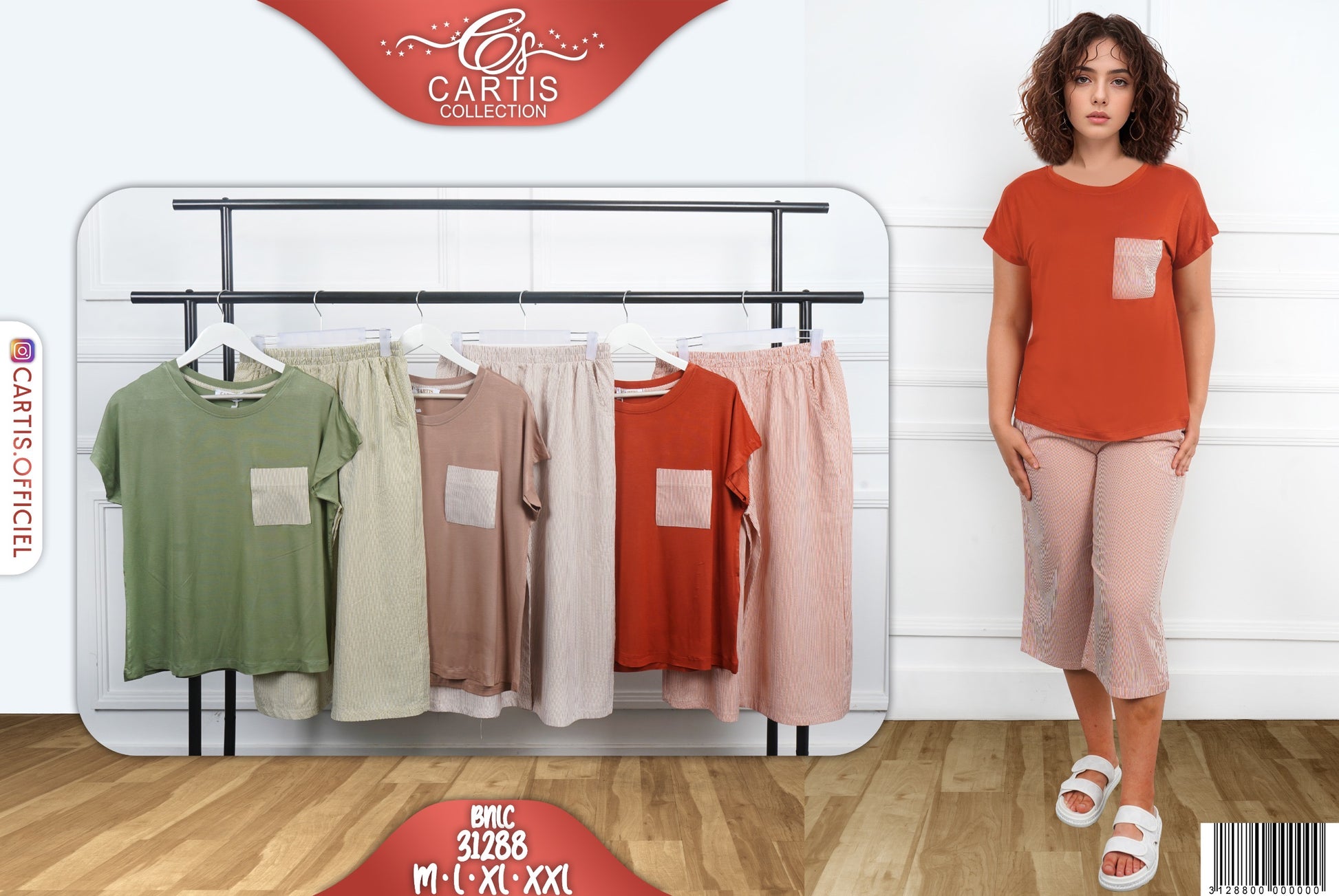 Pyjama T-shirt Bicolore