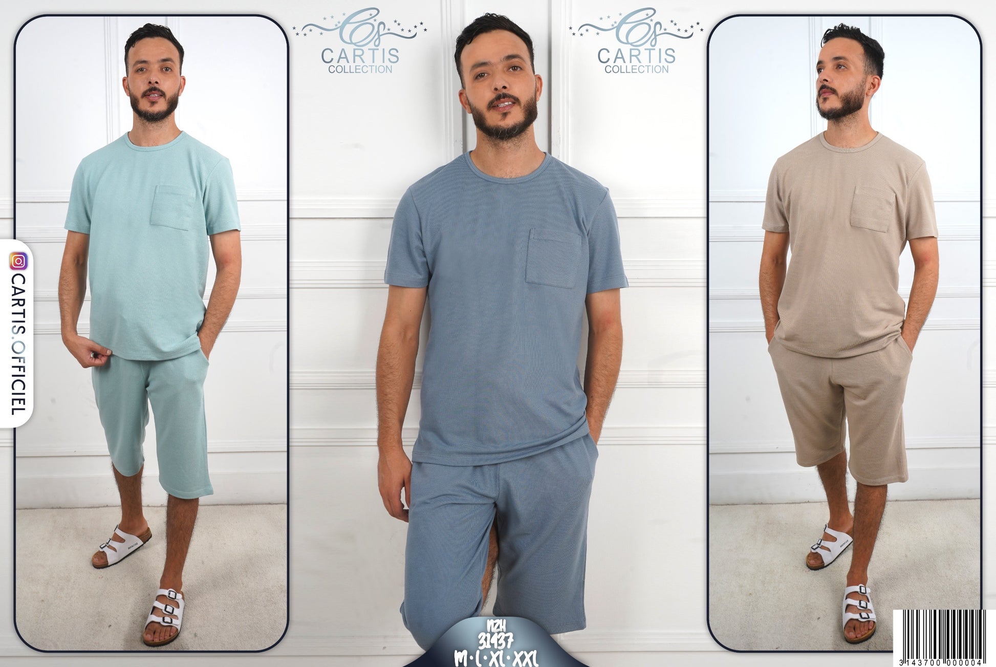 Short t-shirt en Coton `31437’
