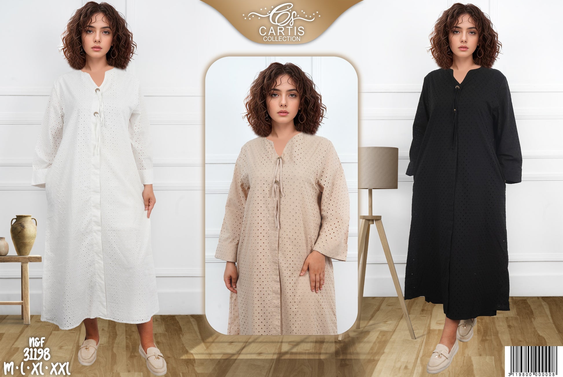Robe Longue en Broderie Anglaise