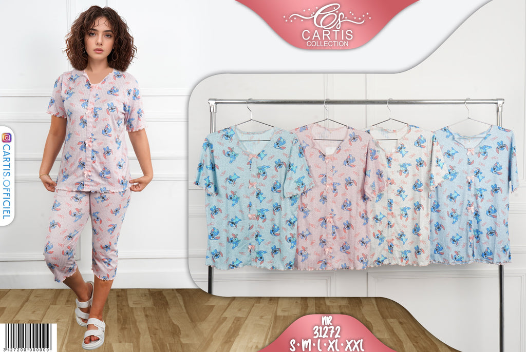 Pyjama Femme à Motif Stitch