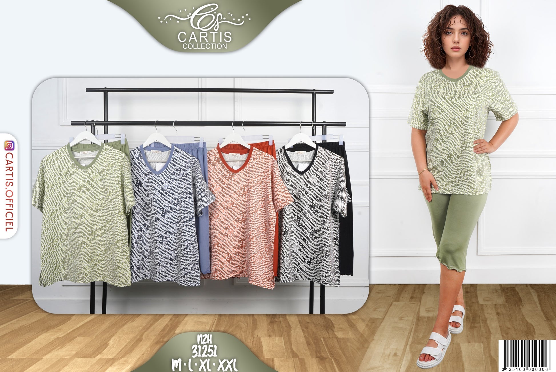Ensemble Confort T-shirt & pantacourt
