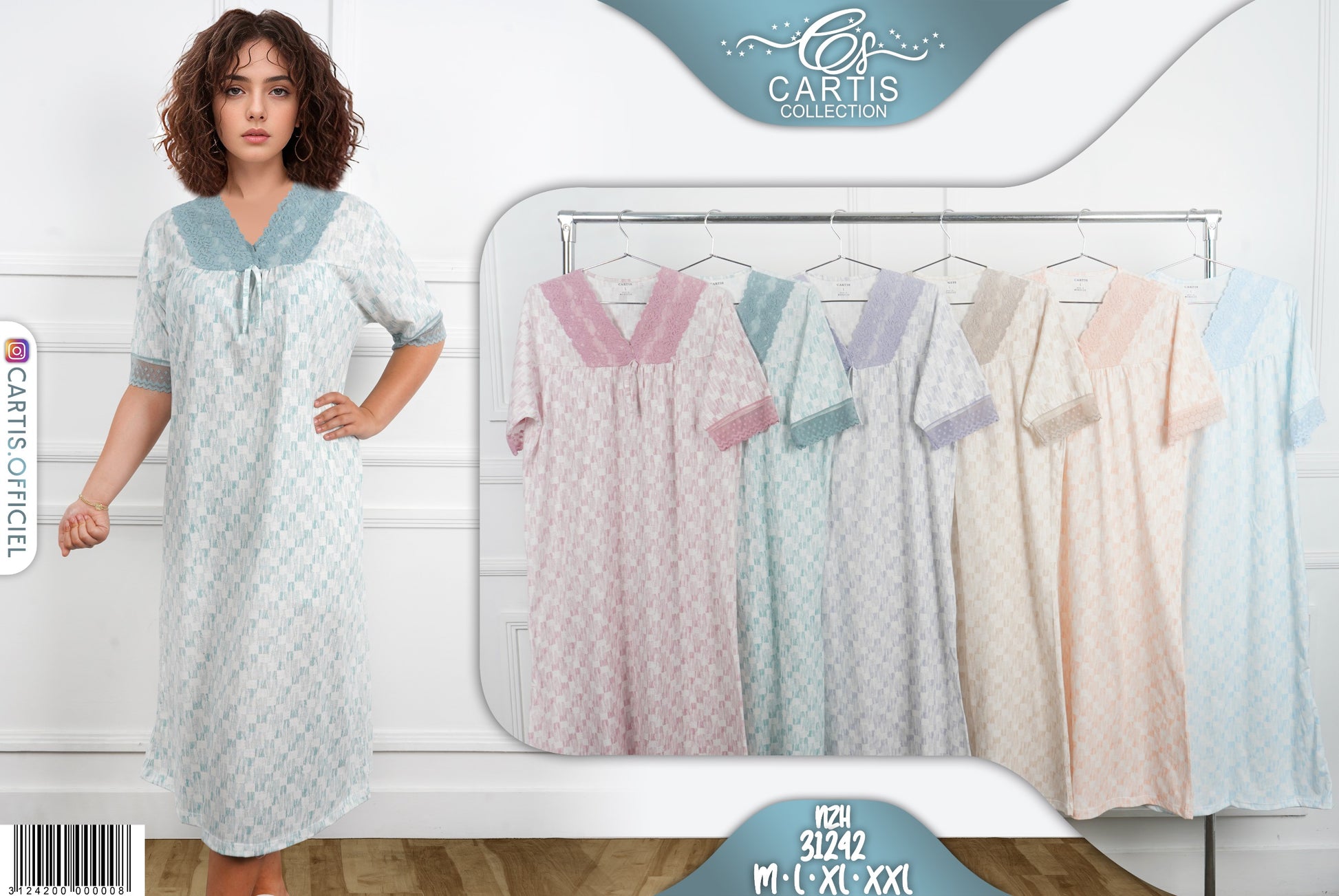 🌸 Robe de Nuit Femme – Élégance & Douceur