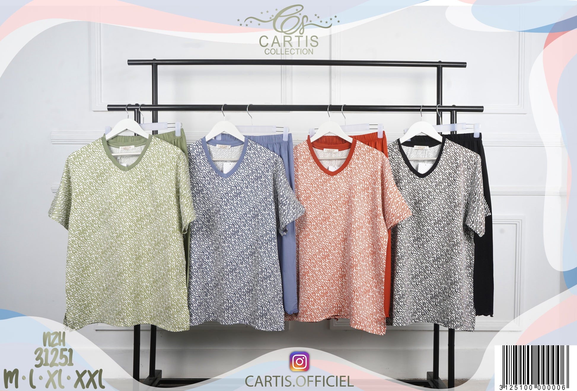 Ensemble Confort T-shirt & pantacourt