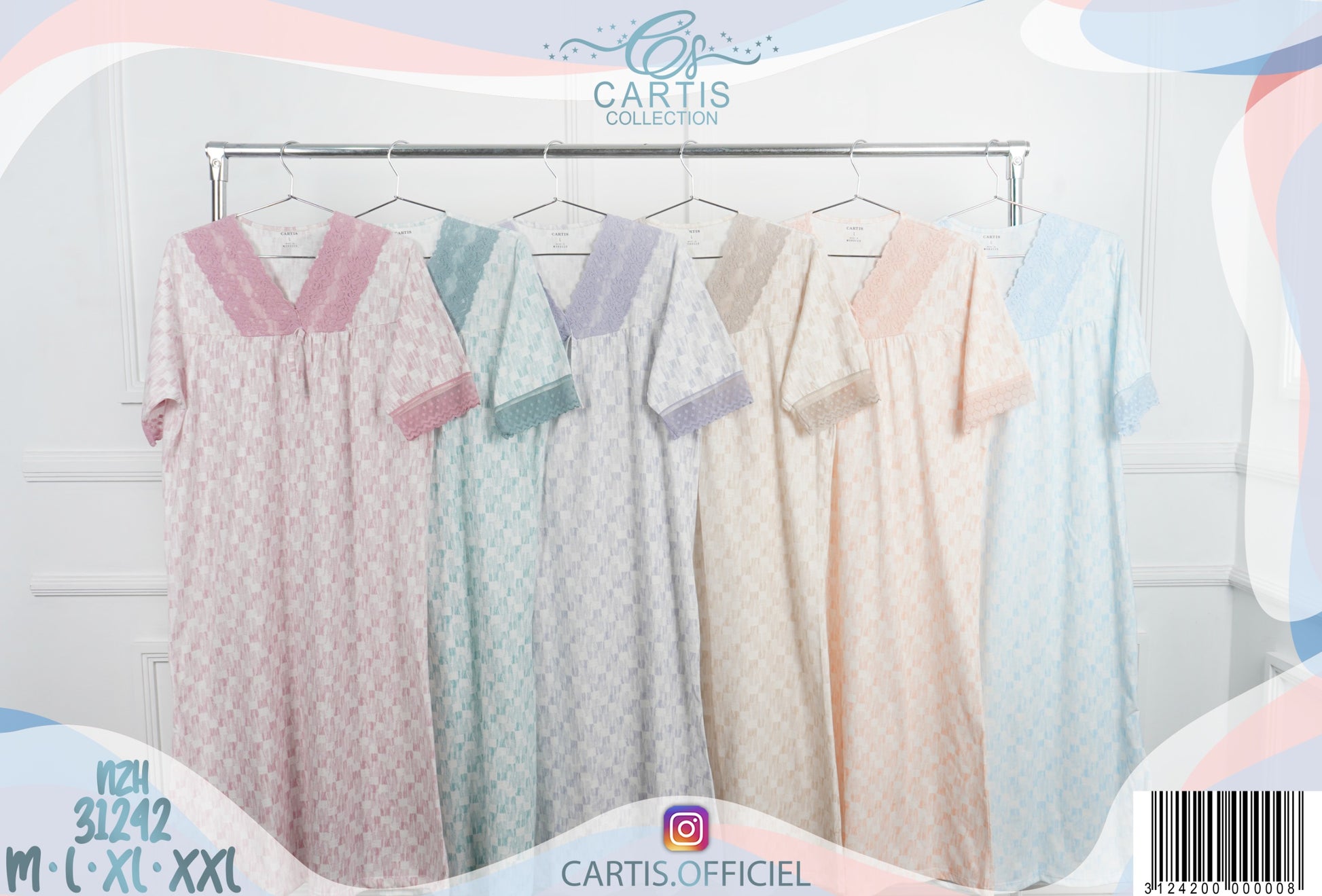 🌸 Robe de Nuit Femme – Élégance & Douceur