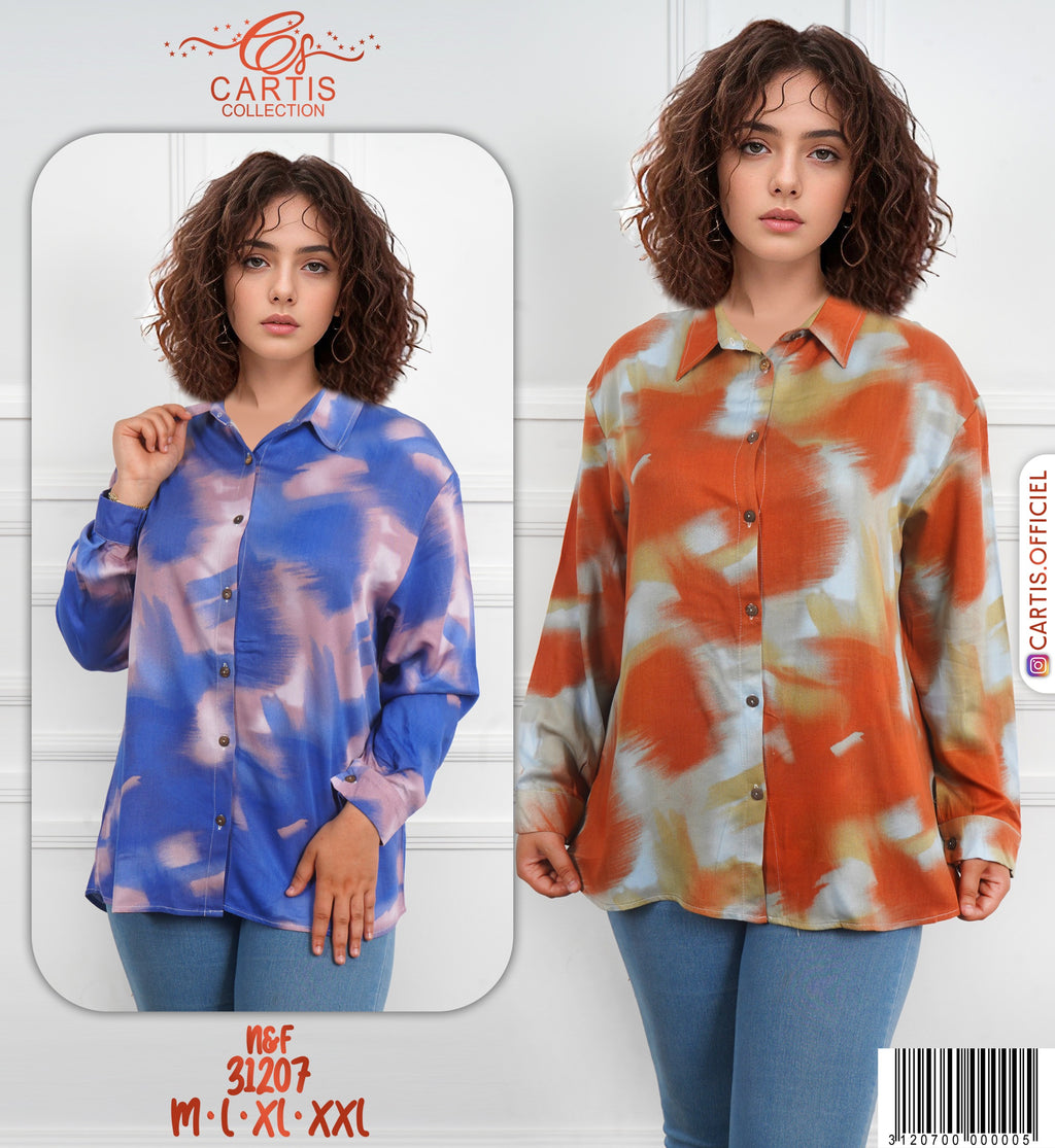 🌈 Chemise Femme Imprimé Abstrait