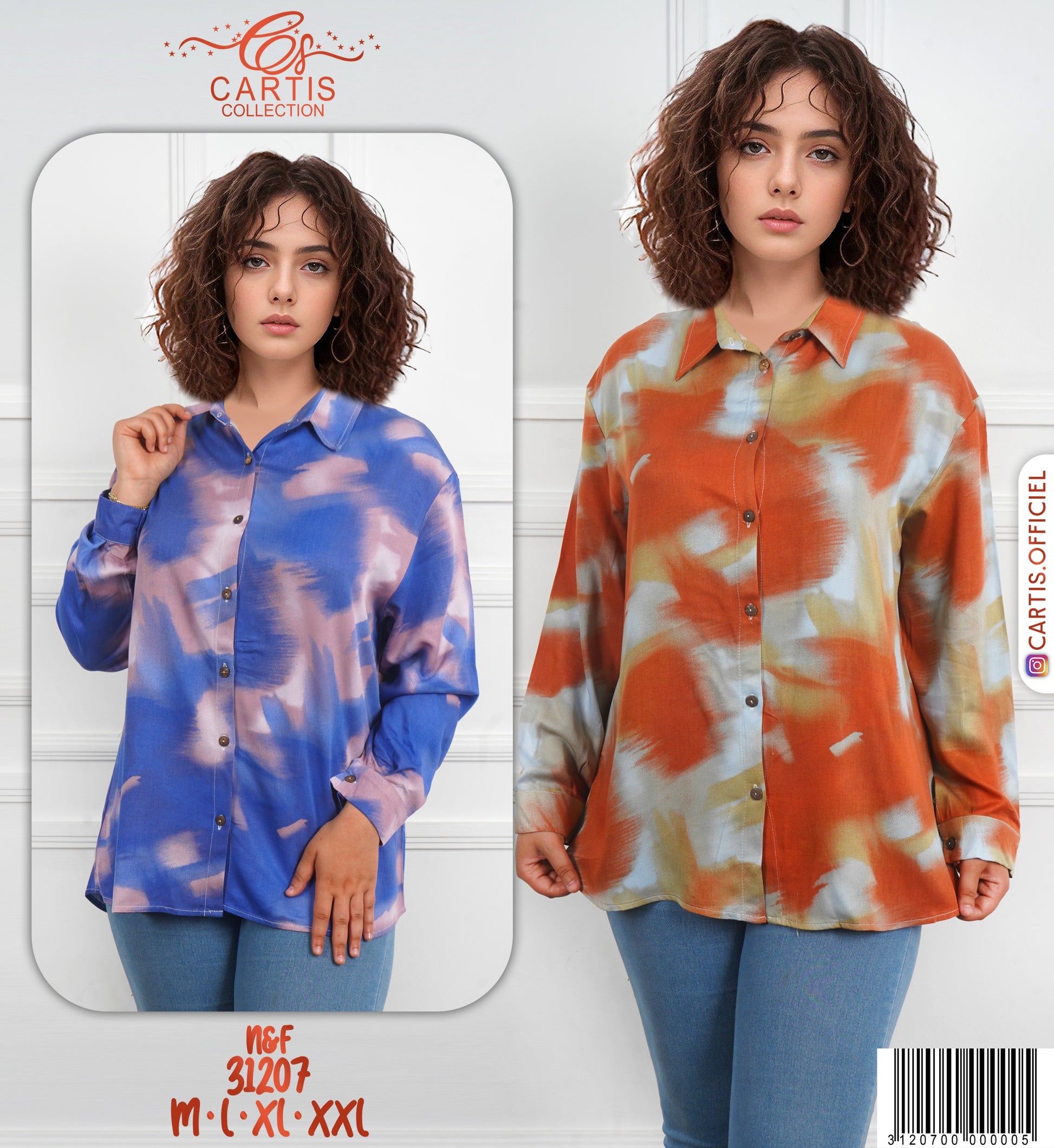 🌈 Chemise Femme Imprimé Abstrait