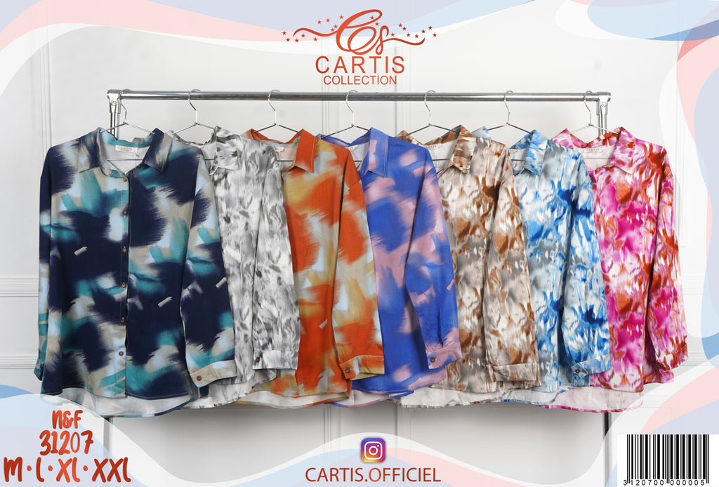 🌈 Chemise Femme Imprimé Abstrait