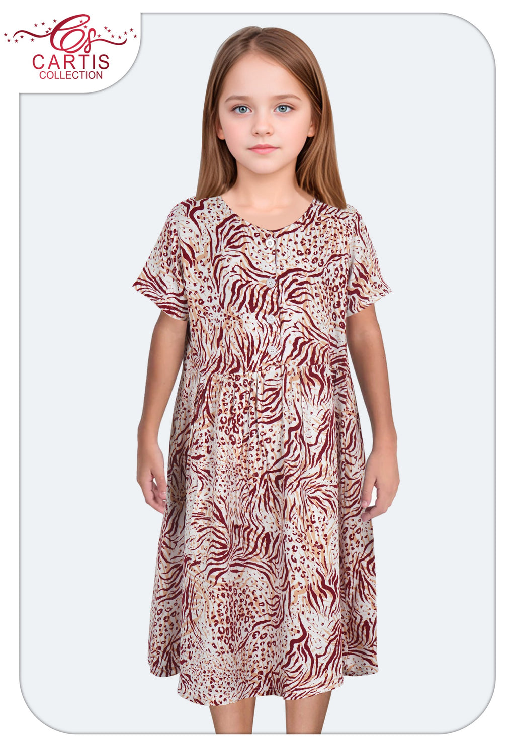 Robe Fille "Jungle Chic"