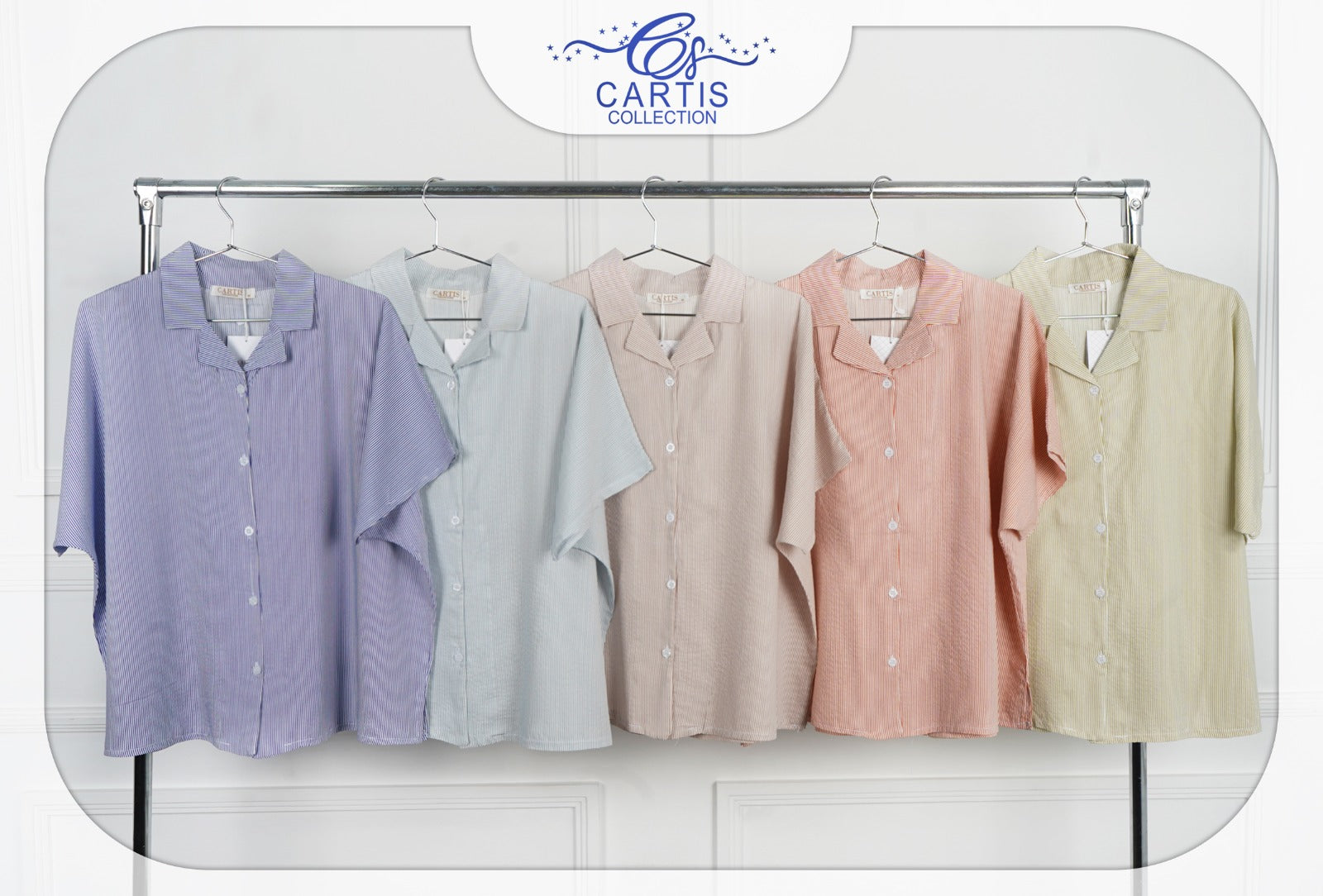 Pyjama Femme Estival – Haut Boutonné & Pantalon 3/4