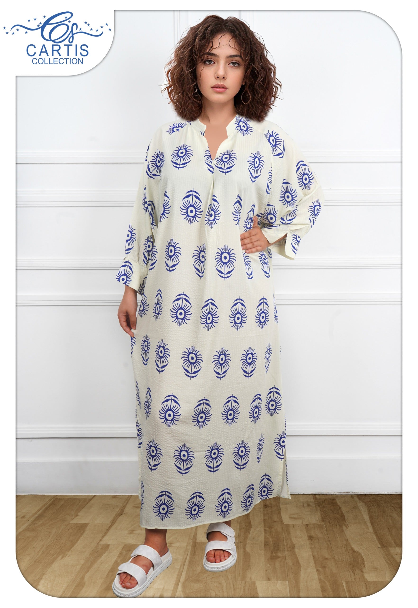 Robe manche longue Imprimé Soleil