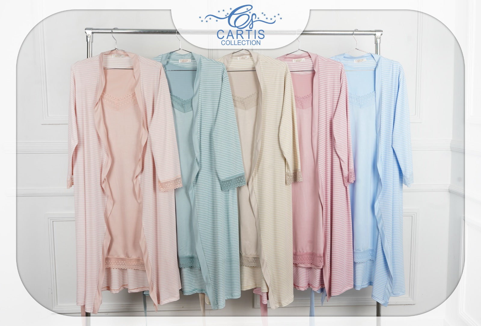 💫 Ensemble Nuisette & Peignoir Femme – Élégance Douce