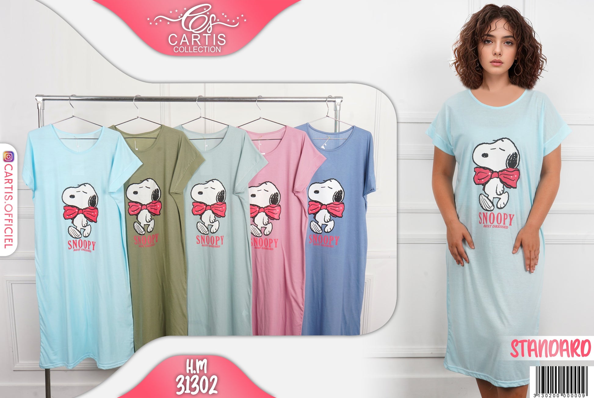 Midi Femme Snoopy – Style Décontracté et Tendance