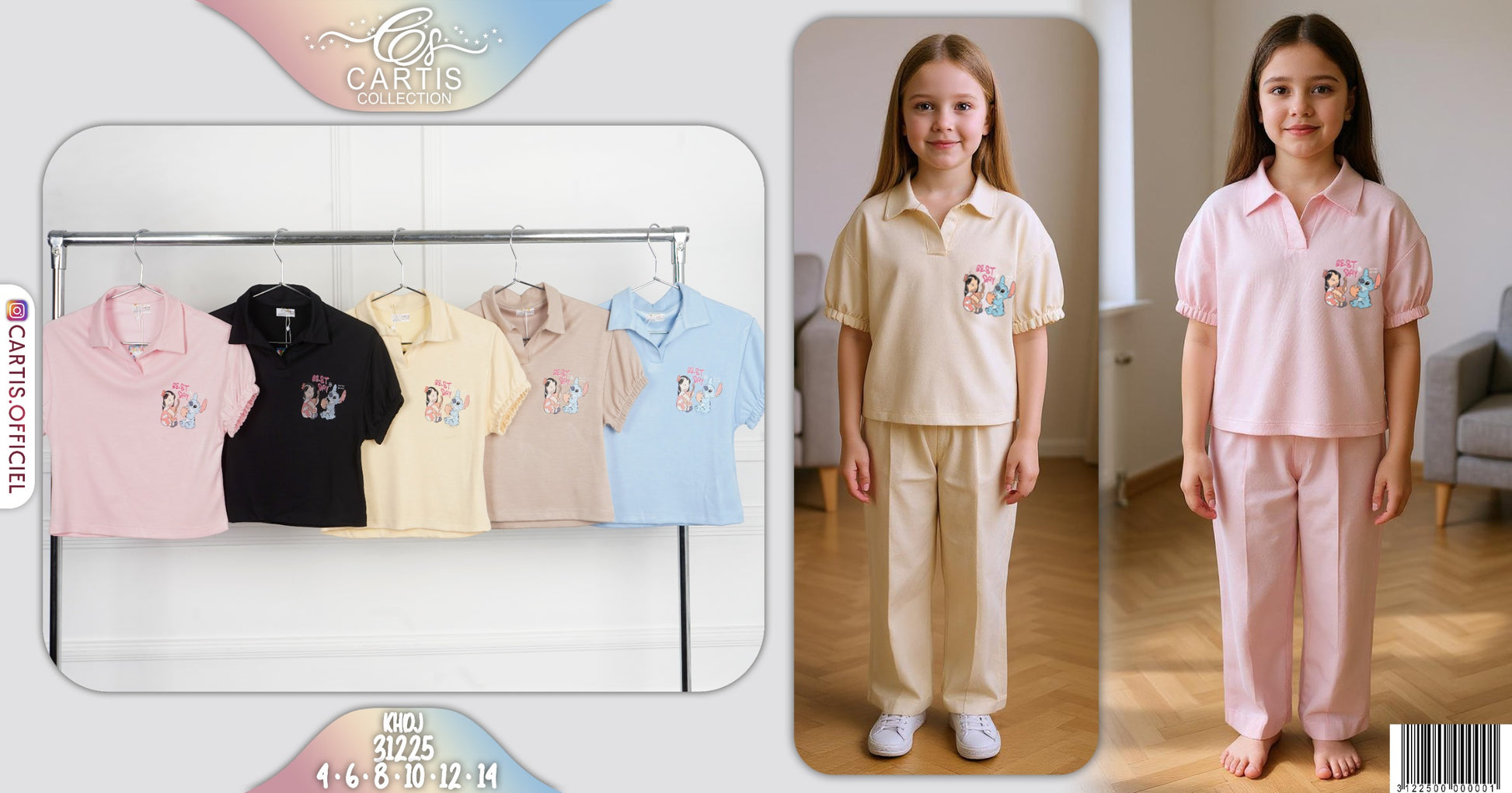 Ensemble Jogging Fille "Best Day"