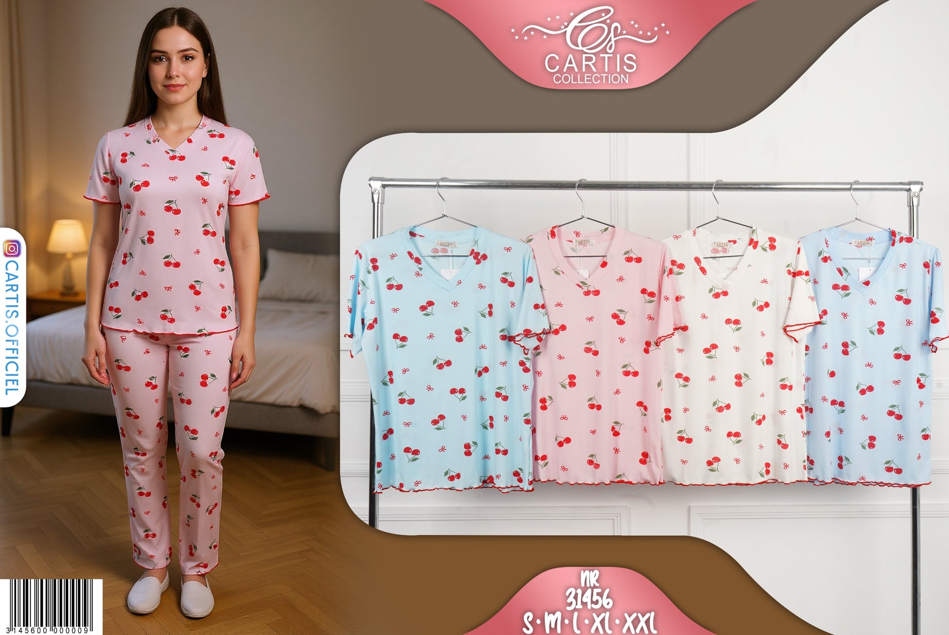 Pyjama Cerise Douceur