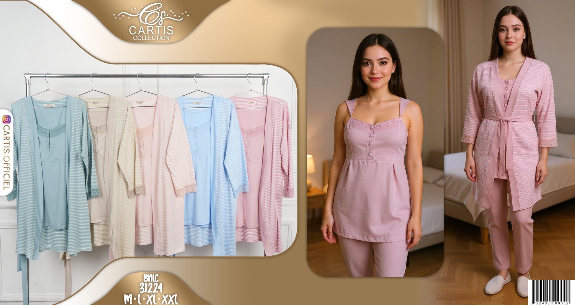 Ensemble Homewear Élégance 3 Pièces
