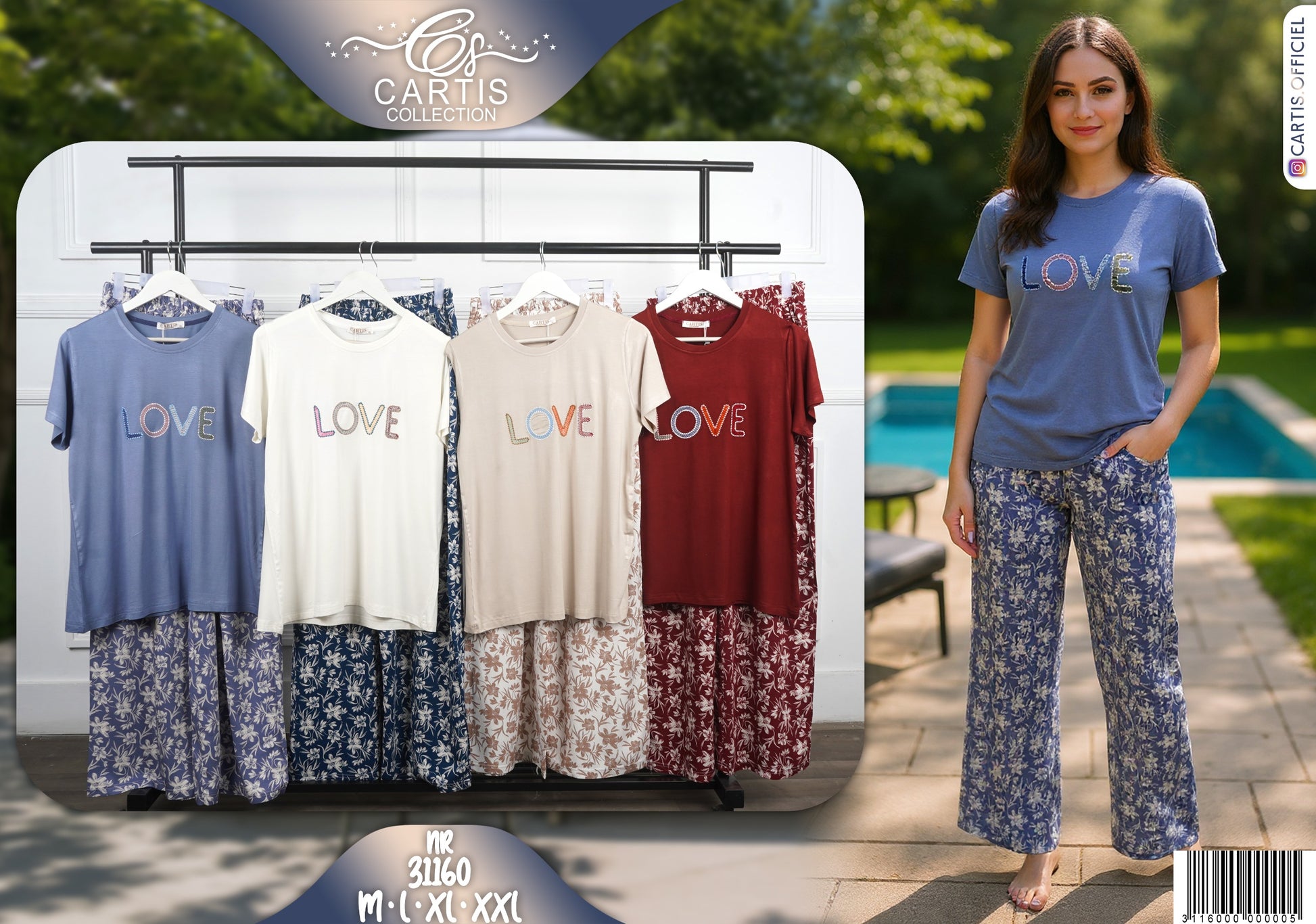Ensemble Pyjama "LOVE"