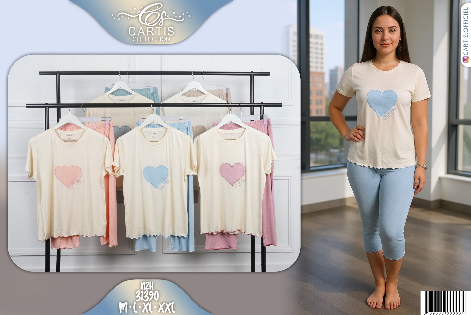 Pyjama Cœur Douceur ‘31390’