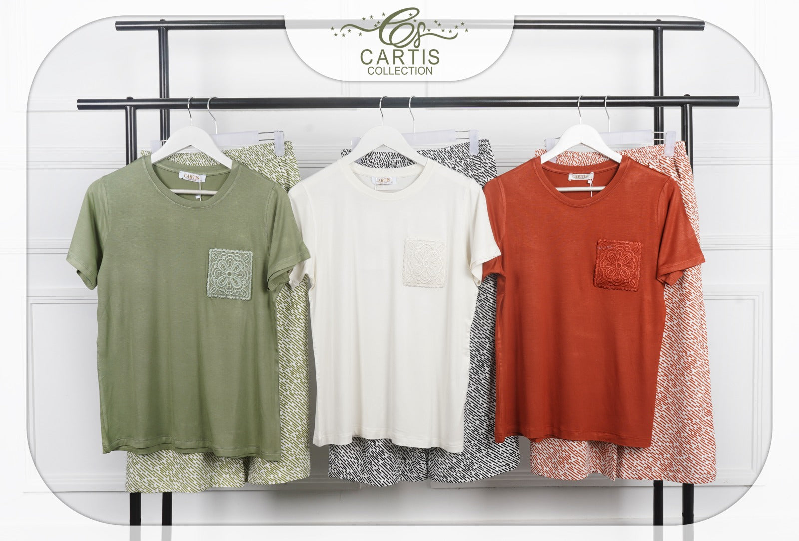 Pyjama Femme Poche Brodée