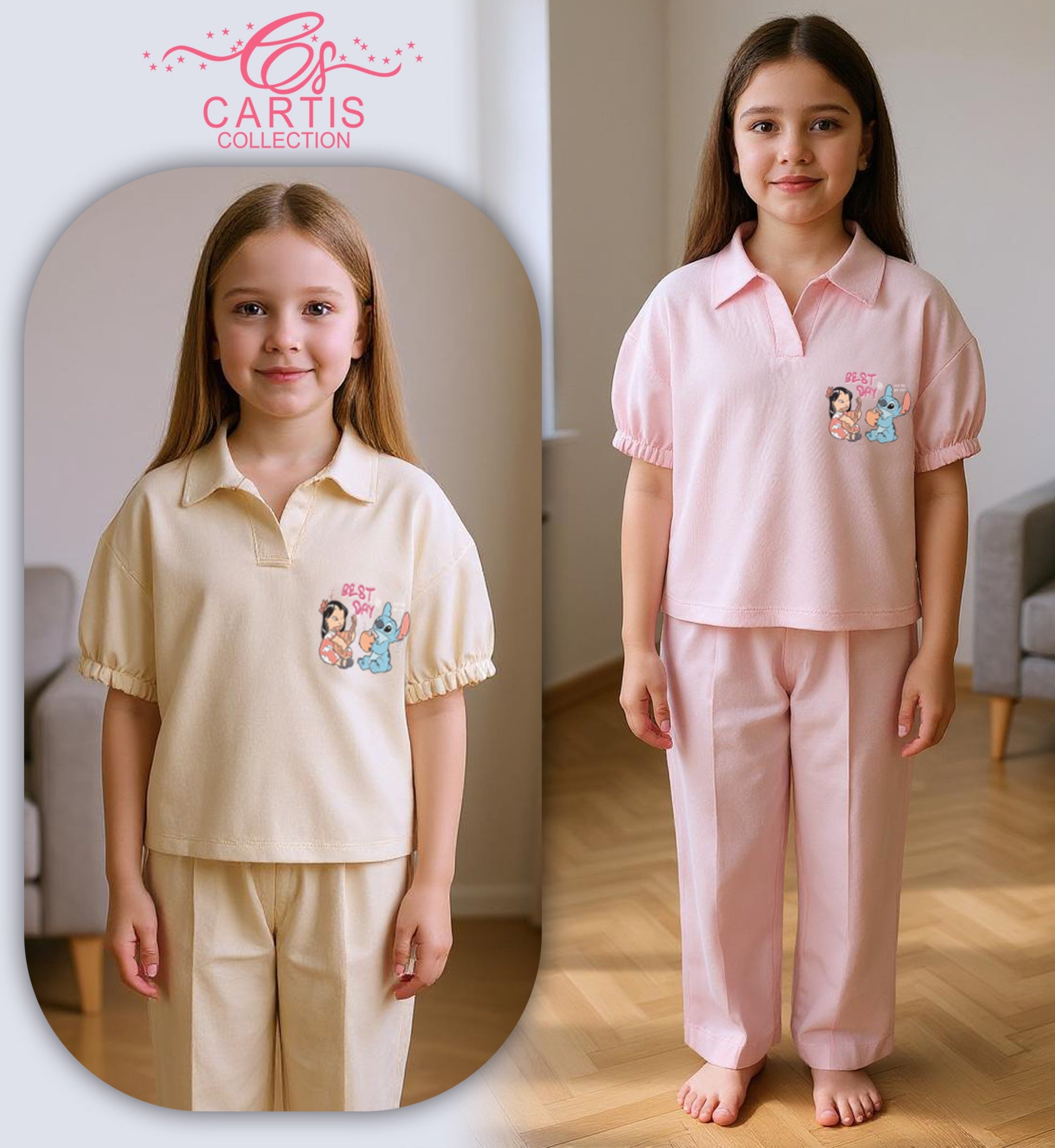 Ensemble Jogging Fille "Best Day"