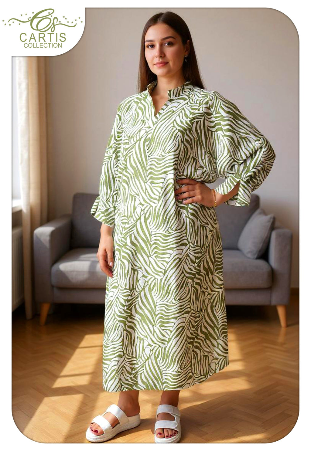 Robe Décontractée Imprimé Zébré
