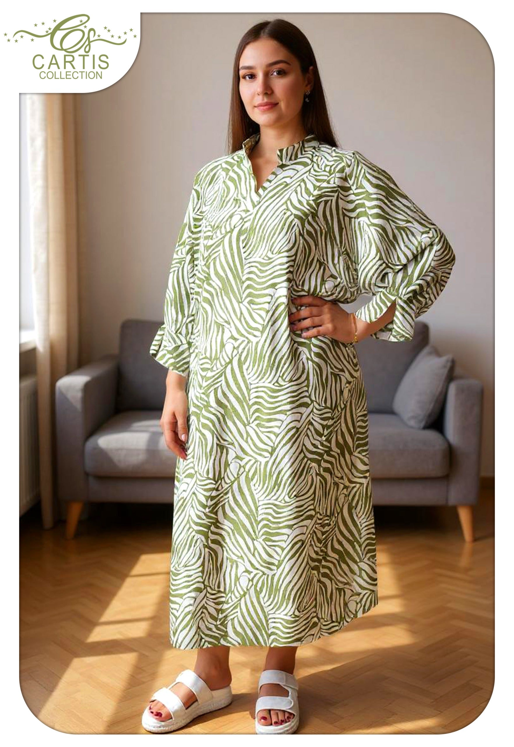 Robe Décontractée Imprimé Zébré