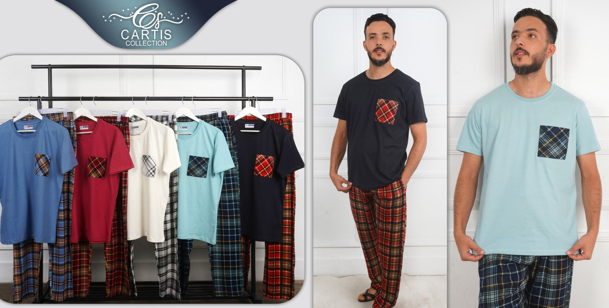 Pyjama homme à Carreaux